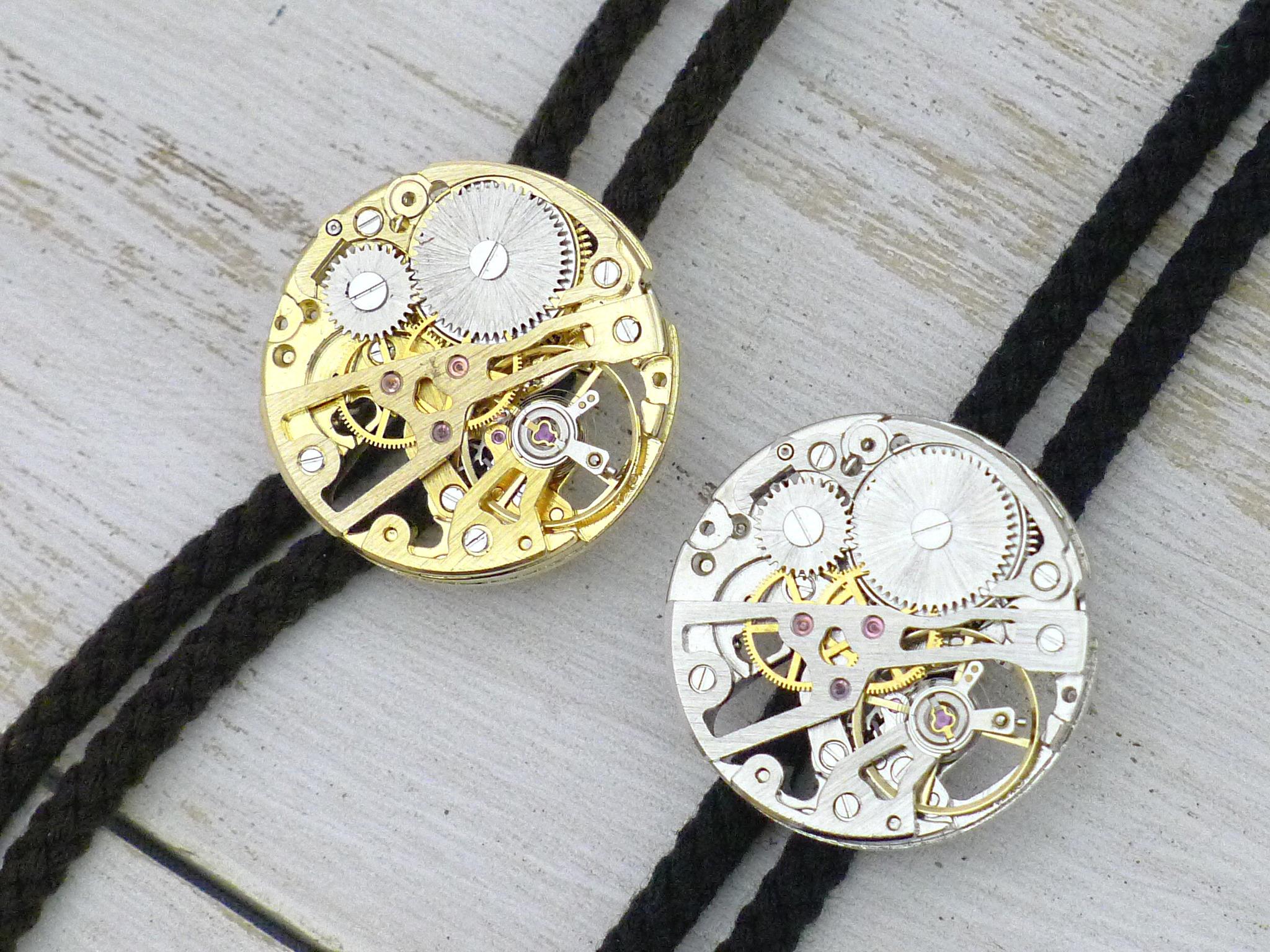 手巻き腕時計ムーブメント ループタイ ゴールドカラー | 10枚目